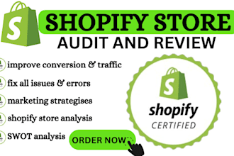 audit and review shopify store to boost sales and conversion with expert cro fix