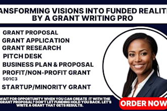 do grant writing, grant research, grant proposal and grant application