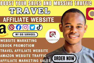 build travel affiliate website ebook marketing sales funnel for passive income