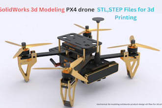 mechanical 3d modeling solidworks, product design , stl files for 3d printing