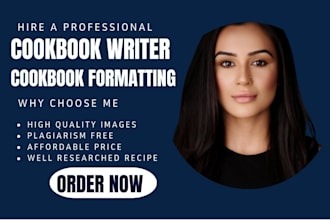 be your cookbook writer cookbook formatting recipe creation cookbook design kdp
