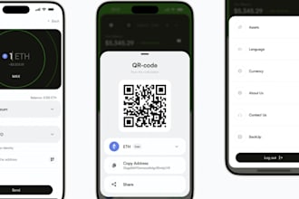 develop crypto wallet app, cash app, bitcoin payment app, exchange website