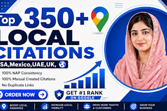 do 350 best USA, mexico uae UK local citations local SEO