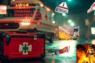 build emergency app, smoke detect, criminal or disaster alert, ai integration