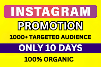do instagram promotion and fast organic growth for real followers