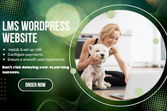 design membership lms website wordpress lms website, elearning website