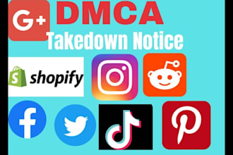 send dmc takedown notice to google,reddit,telegram,tiktok,youtube,fb