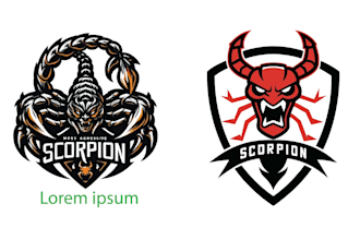 create unique terrible scorpion logo within 24 hours