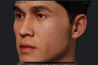 do 3d hyper realistic character 3d metahuman character, character modelling