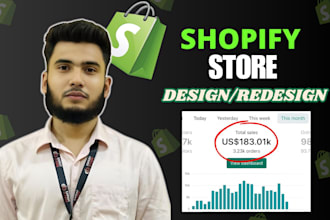 design, redesign shopify store, shopify dropshipping store, shopify website