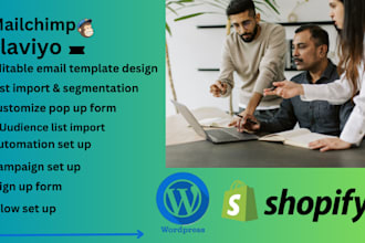 set up mailchimp automation, flows and abandoned cart