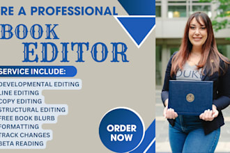 proofread, format, developmental edit memoir, fiction novel, nonfiction book