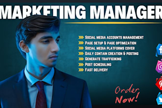 be your social media marketing management manager