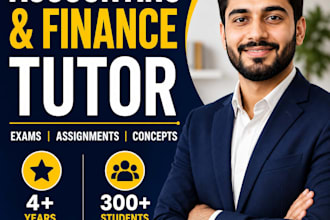 be accounting and finance tutor online