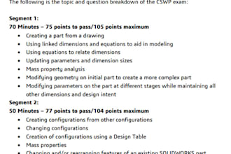 train students for cswp, cswa exams, 3d modelling, fea analysis, ansys