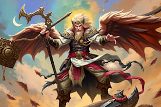 illustrate fantasy character design