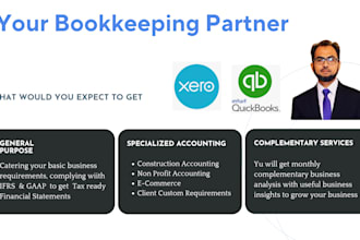 setup, cleanup and do bookkeeping in quickbooks and xero