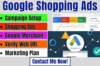 set google shopping ads specialist merchant center marketing plan expert setup