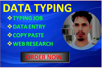 do typing, handwritten typing, pdf to excel or word