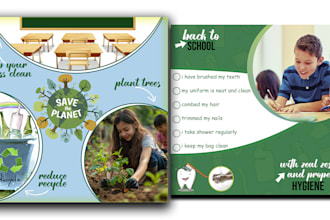 make custom,educational,motivational school posters,flyers