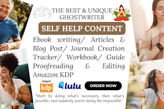 write self help mental health wellness life coach ebook journal amazon KDP book