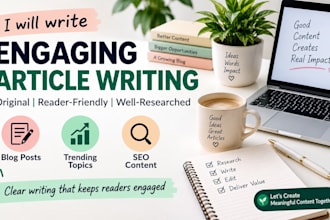write engaging articles on trending niches