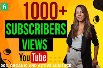 do organic youtube channel promotion video promotion for channel views and subs