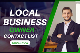 find targeted b2b small or medium business owner email list, b2b local leads