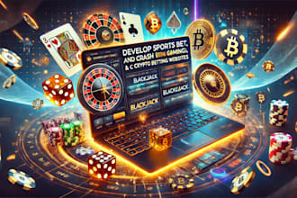 develop sport bet website, crash game gamble blackjack game, crypto bet website