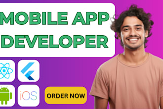 be your react native and flutter developer for your android and IOS app
