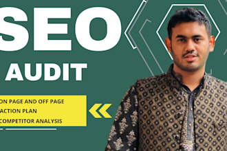 provide complete SEO audit report, action plan and video review