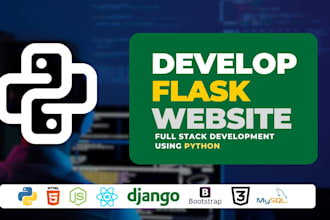 develop professional flask web application with python