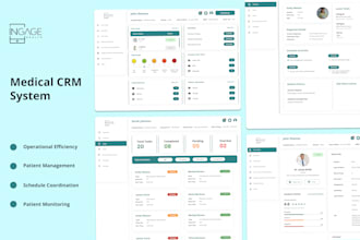do saas design, lms, healthcare, CRM, ecommerce, and fintech UI UX design figma
