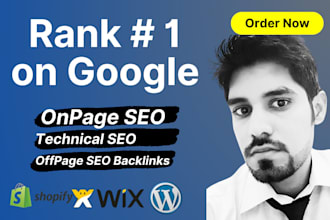 optimize shopify squarespace wix wordpress website seo service 1st page ranking