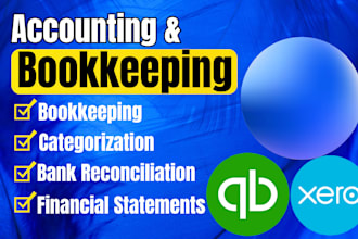 provide bookkeeping, bank reconciliation, financial statements USA UK