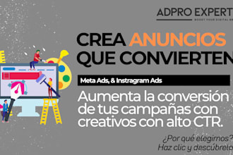 diseñaré creatividades ganadoras para tus anuncios en meta y instagram