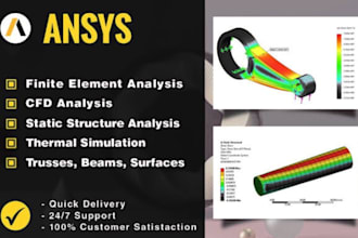 do cfd fea thermal and static simulations on comsol or ansys