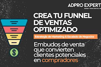 crearé embudos de venta que convierten clientes potenciales en compradores