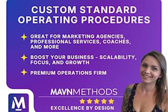 write customized standard operating procedures