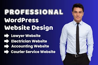 design electrician, lawyer, automotive, landscaping website