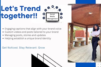 manage your social media accounts and help in content creation strategy