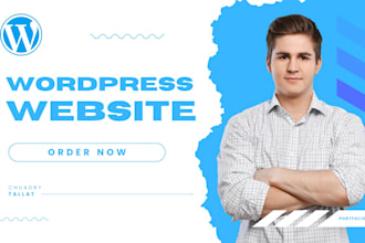 create wordpress website design and website development and website redesign