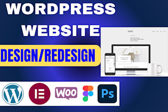 create wordpress website redesign design wordpress business website development