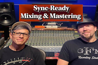 deliver expert mixing for your sync music or film score