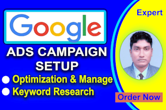 setup and manage google ads adwords ppc campaign