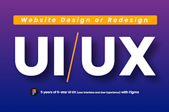 create a responsive figma website UI UX design