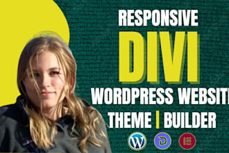 be your divi expert for wordpress divi website using divi builder, divi theme