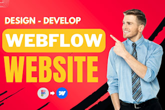 develop redesign webflow website, webflow expert, figma to webflow design