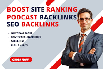 da 90 high authority mix seo backlinks, podcast links
