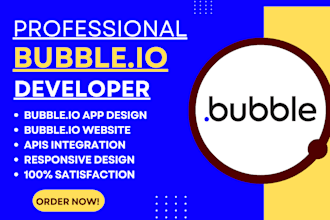 develop fully functional web and mobile apps in bubble io